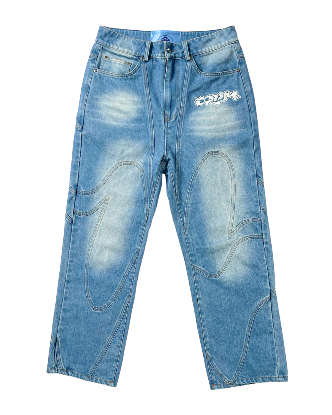 « X » JEAN APU ✽ - BLEU DÉLAVÉ