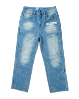 « X » JEAN APU ✽ - BLEU DÉLAVÉ