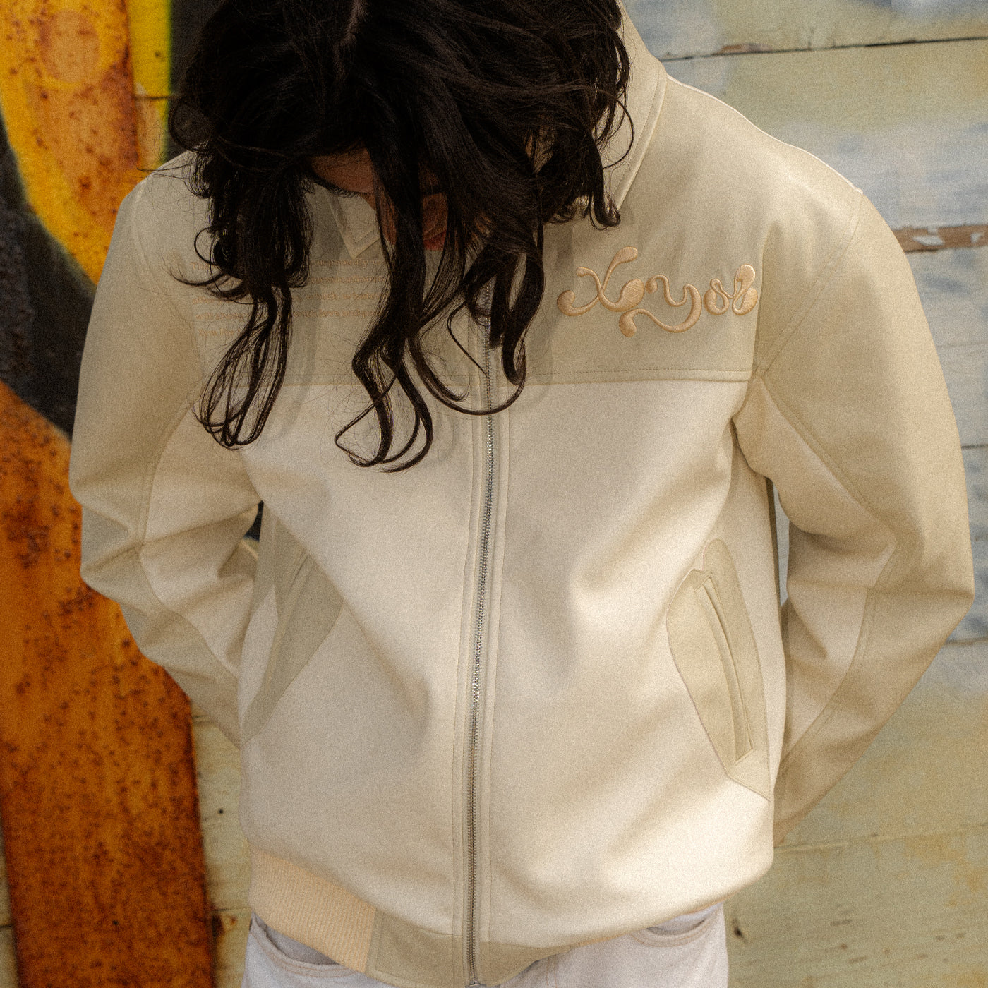 Lover Leather Jacket -  Cream/Beige
