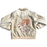 Lover Leather Jacket -  Cream/Beige