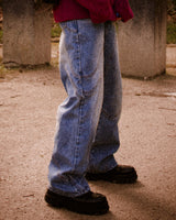 « X » JEAN APU ✽ - BLEU DÉLAVÉ