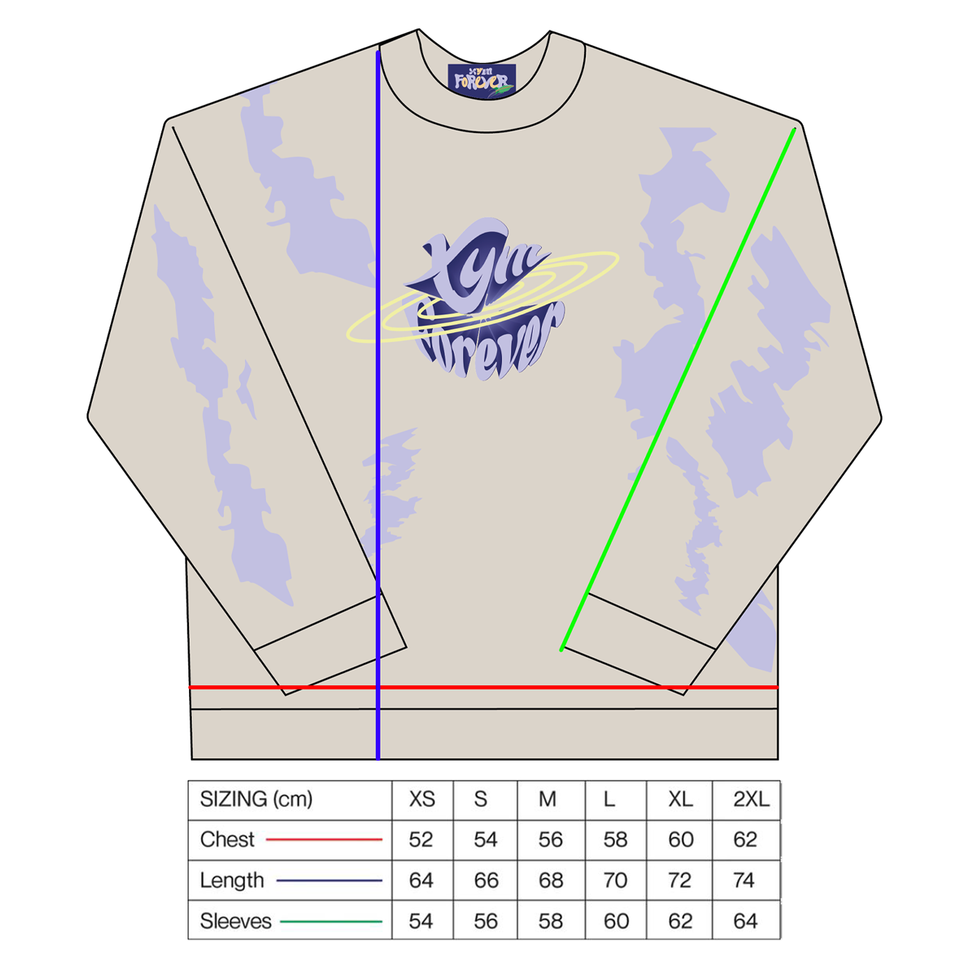 Saturn Story Crewneck / Pull - Crème